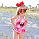 Red Mouse Ears One Piece Swimsuit