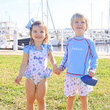 Nautical One Piece Swimsuit