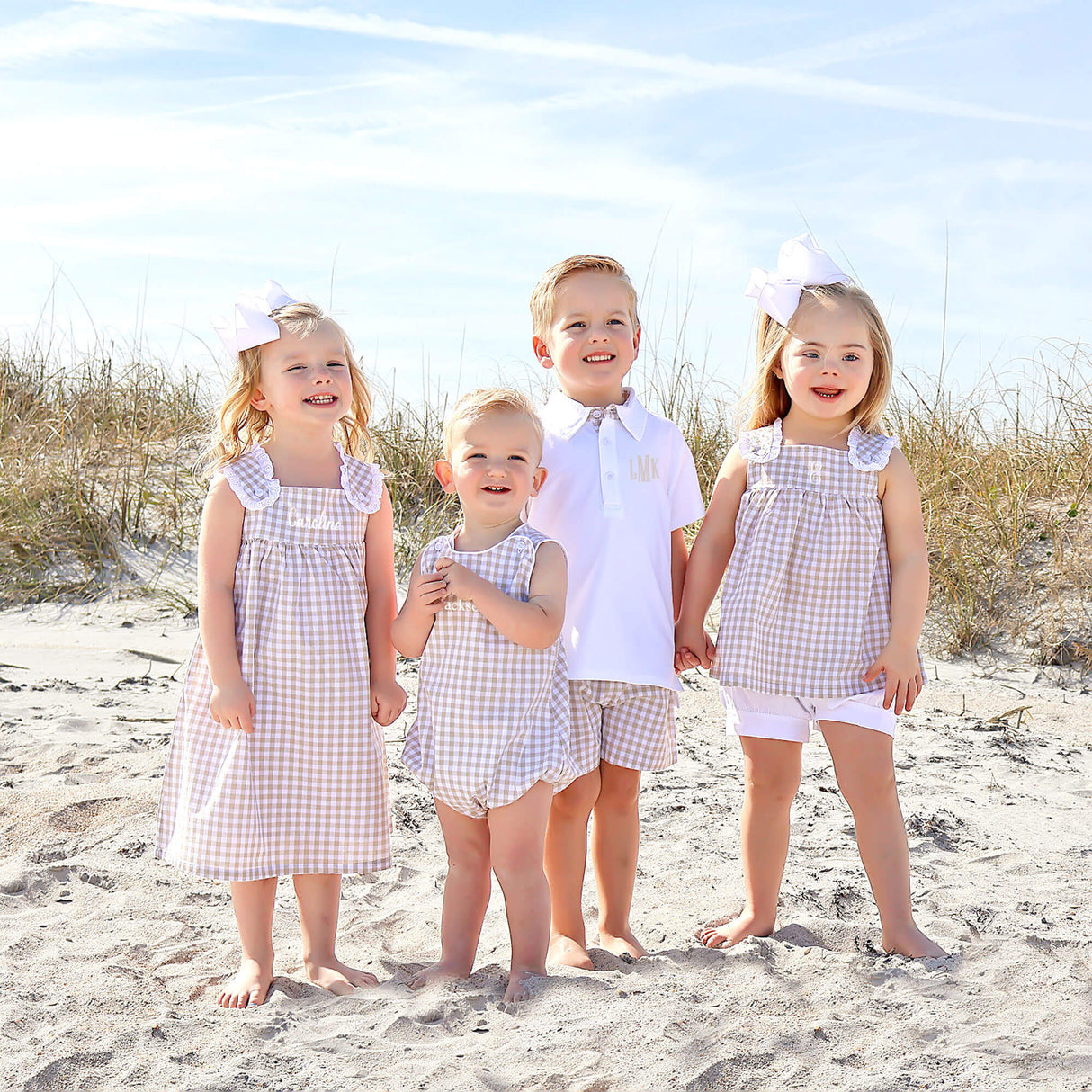 Khaki Gingham Lulu Dress