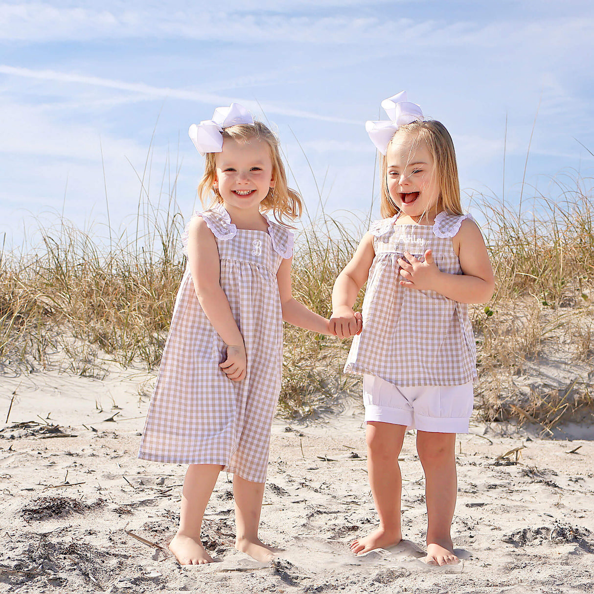 Khaki Gingham Lulu Dress