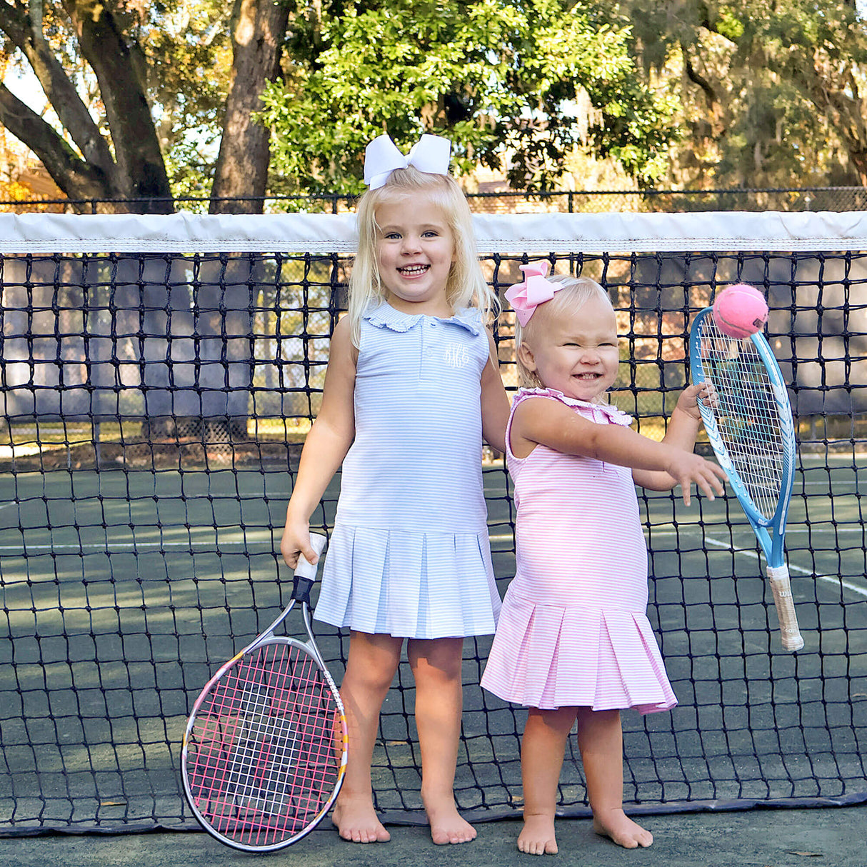 Pink Stripe Tennis Dress