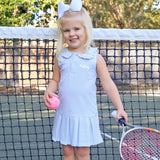 Light Blue Stripe Tennis Dress