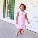 Light Pink Stripe Tennis Dress