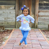 Turkey French Blue Stripe Milly Legging Set
