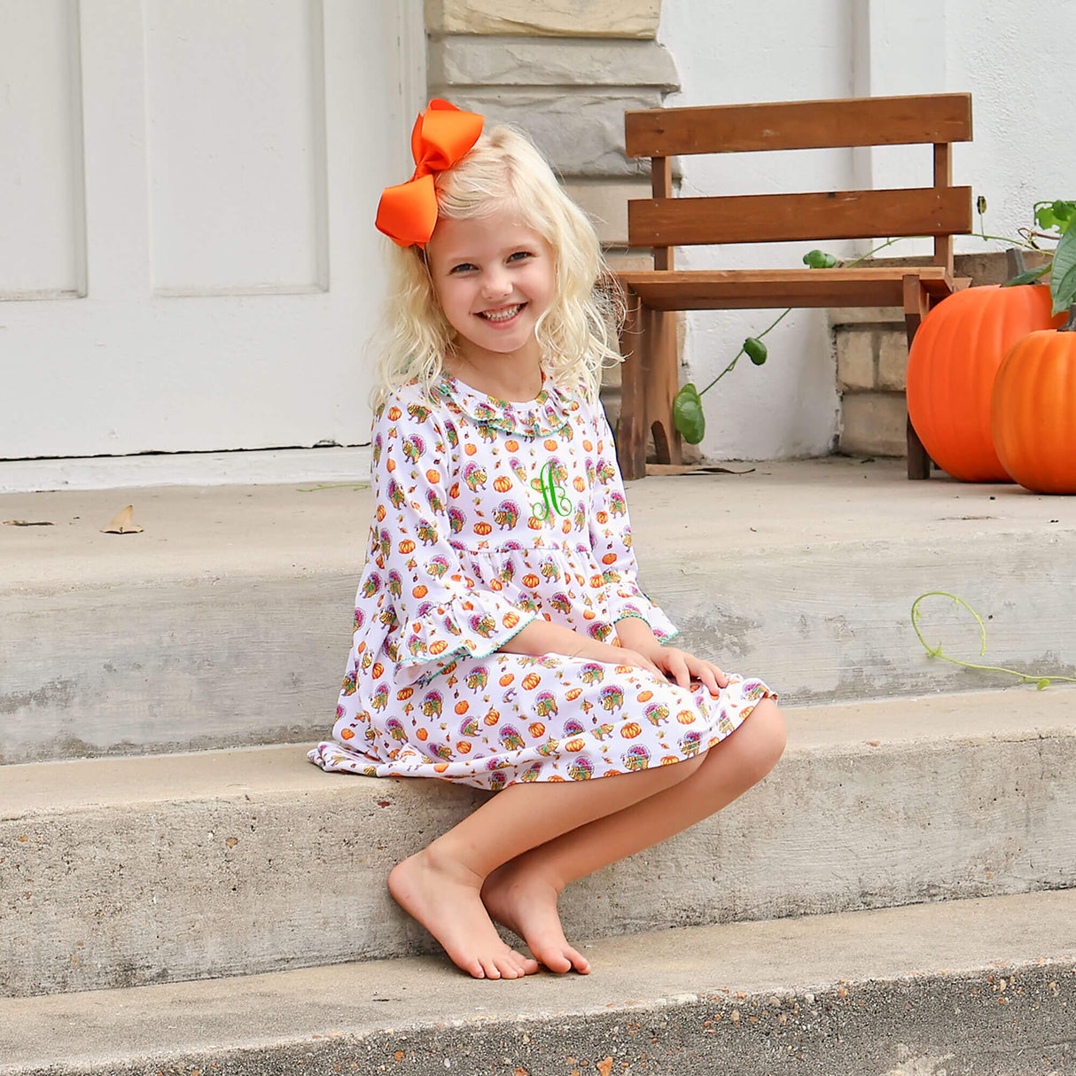 Autumn Turkey Sophia Dress