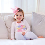 Pink Turkey Light Blue Stripe Pajamas