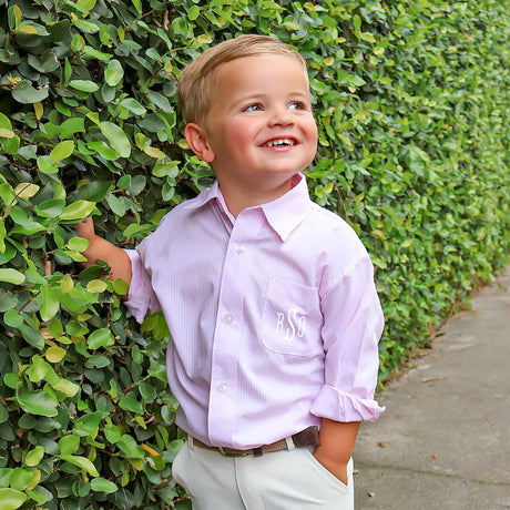 Pink Stripe Button Down Shirt