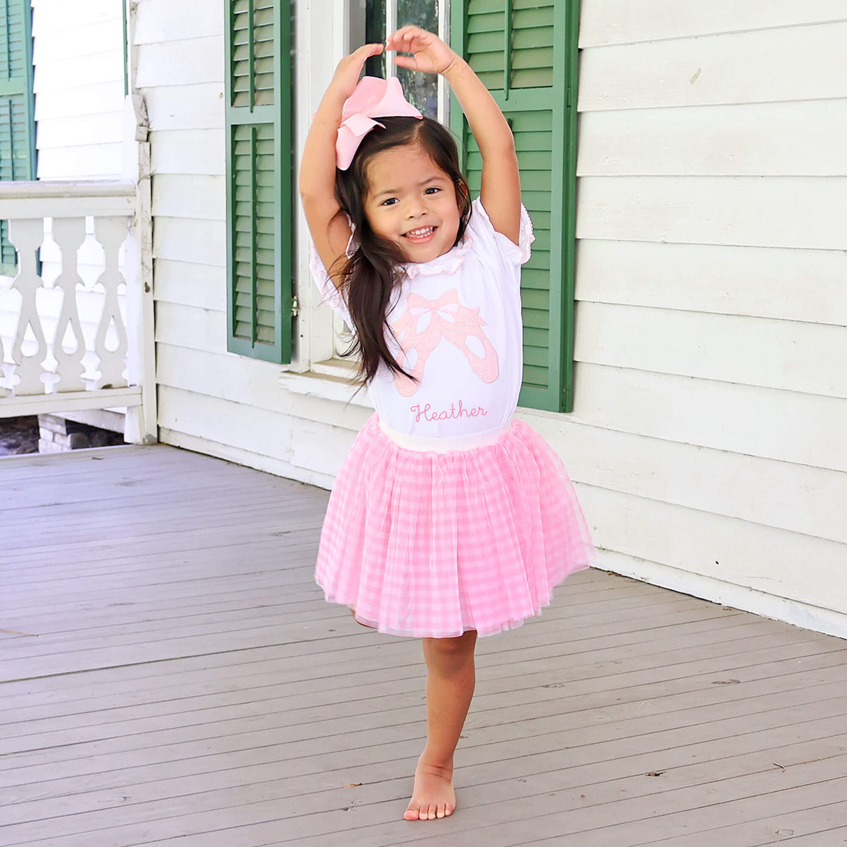 Little Ballerina White Ruffle Top