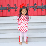 Heart & Daisy Print Ruby Legging Set