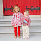 Heart Damask Print Eden Legging Set