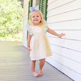 Yellow & Light Blue Alice Dress