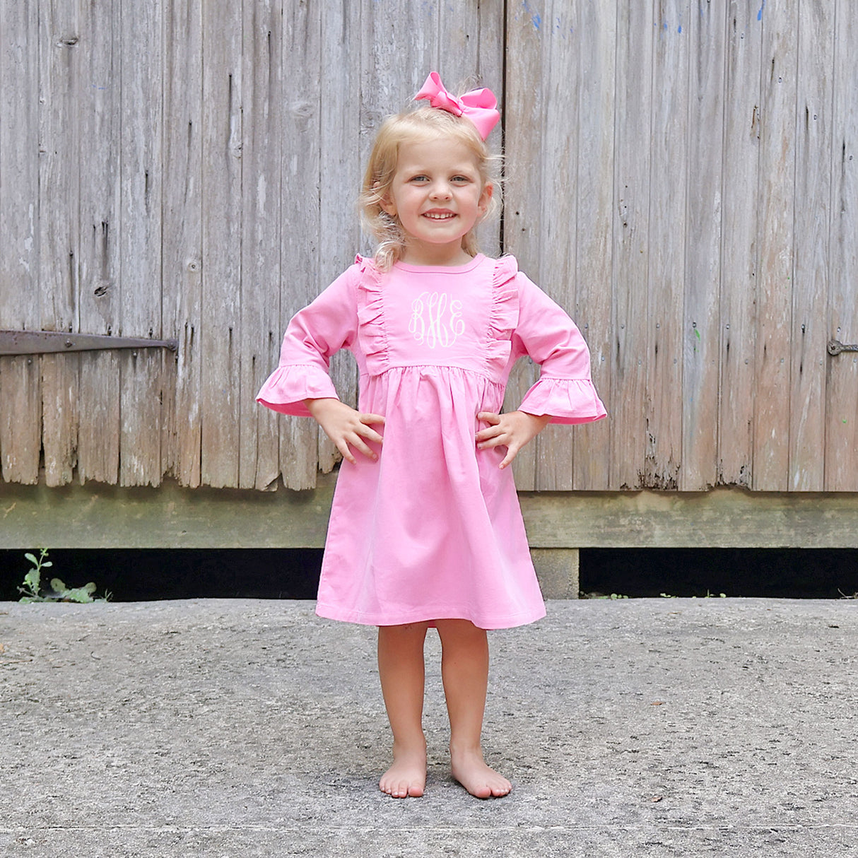 Pink Corduroy Olivia Dress