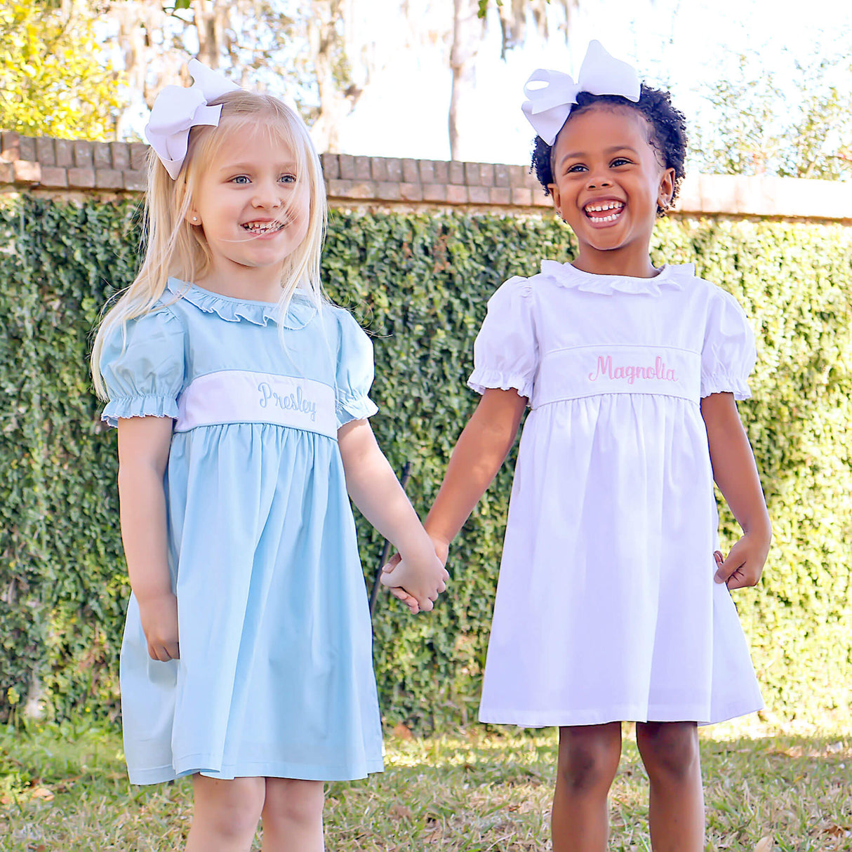 Light Blue Ruffle Collared Dress