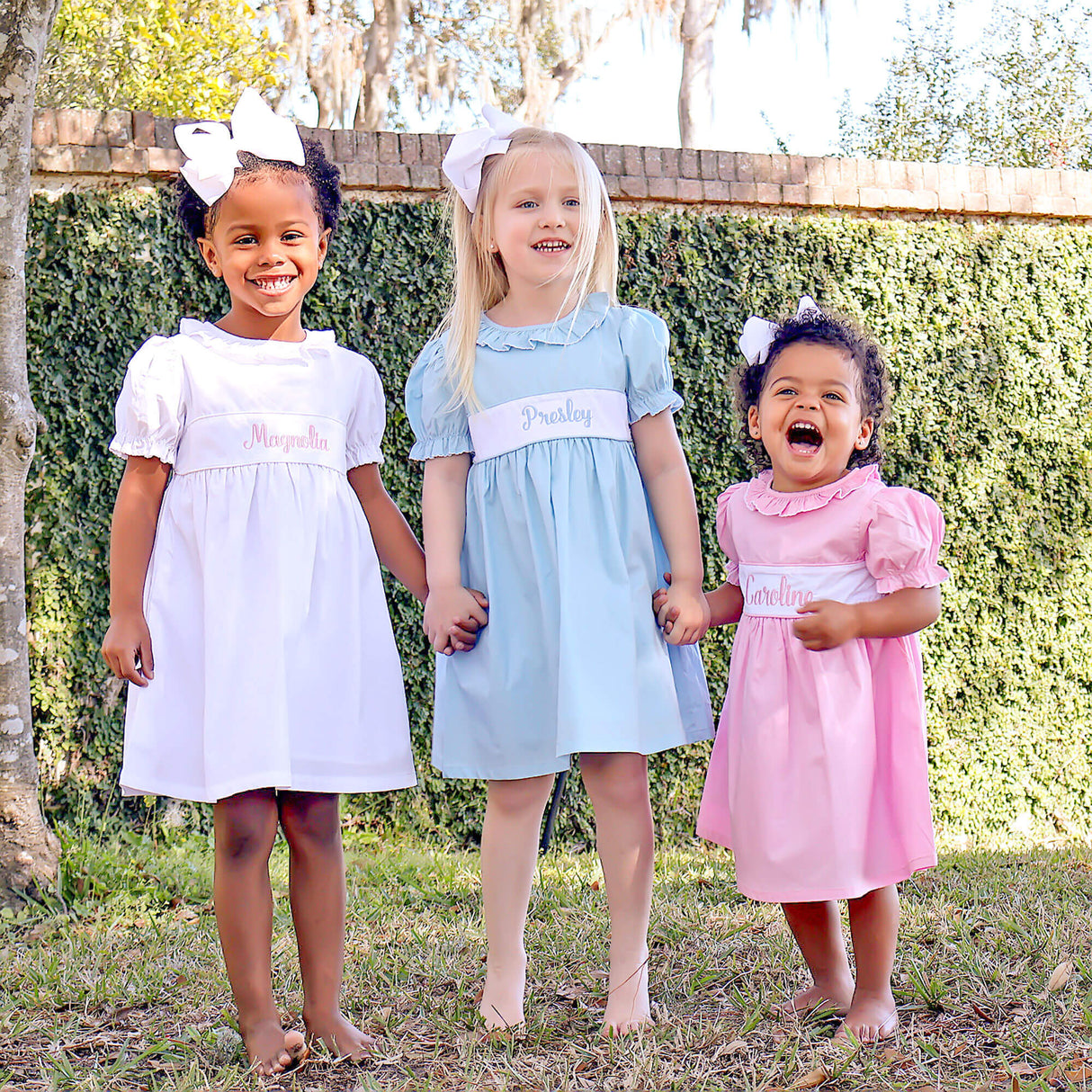 Light Blue Ruffle Collared Dress