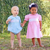 Light Pink Ruffle Collared Dress