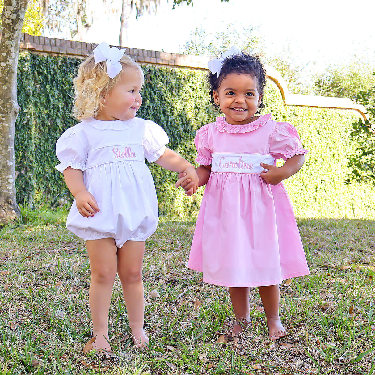 Light Pink Ruffle Collared Dress