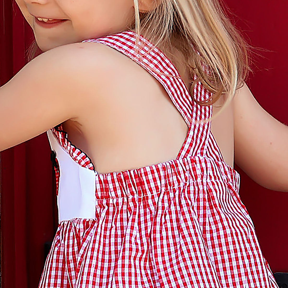 Mouse Ears Red Gingham Cara Short Set