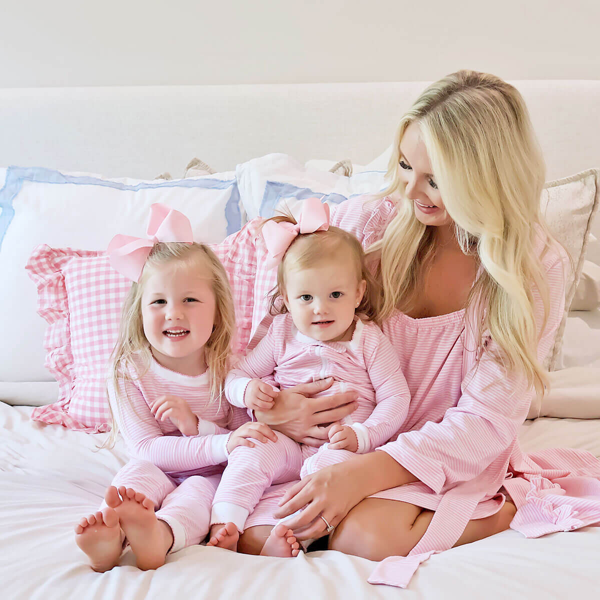 Pink Stripe Mom Gown