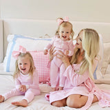 Pink Stripe Mom Robe