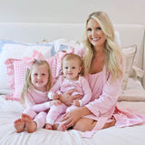 Pink Stripe Mom Robe