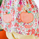 Pumpkin Pink Floral Smocked Aria Bloomer Set