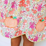 Pumpkin Pink Floral Smocked Aria Dress