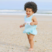 Beach Baby Mint Smocked Sun Bubble