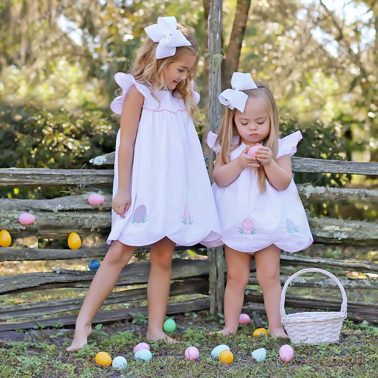 Precious Easter Eggs White Amelia Skirt Bubble