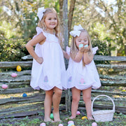 Precious Easter Eggs White Amelia Skirt Bubble