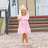 Sweet Flower Pink Bib Dress