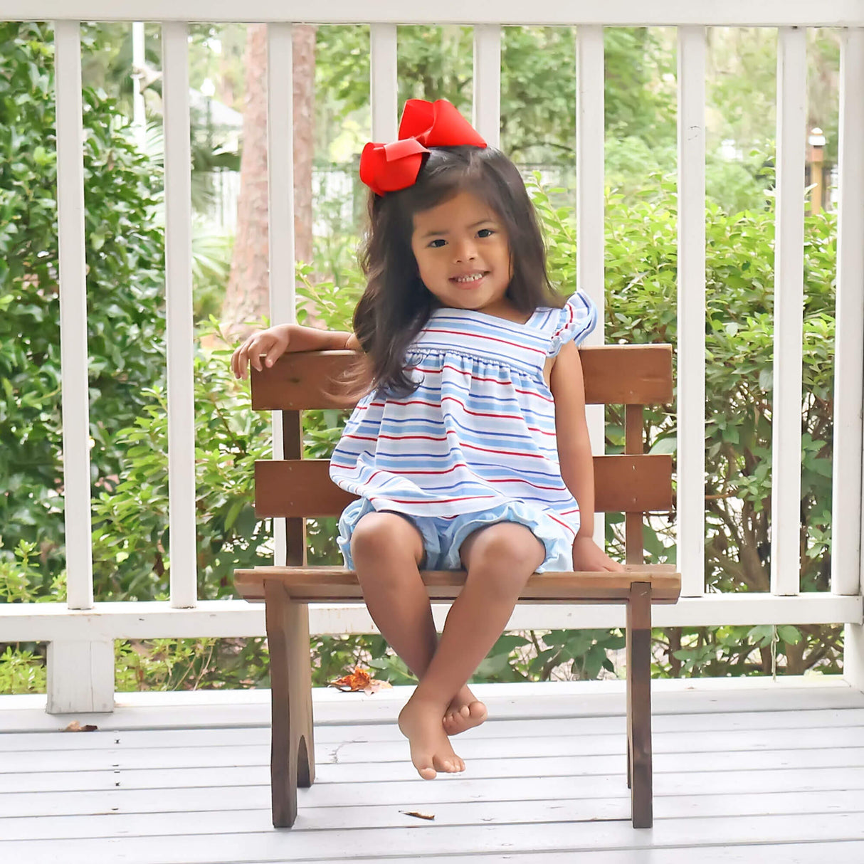 Patriotic Play Red & Blue Stripe Amy Bloomer Set
