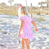 Pink Gingham Swim Cover Up