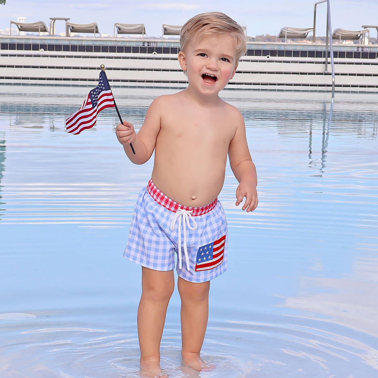 Americana Swim Trunks