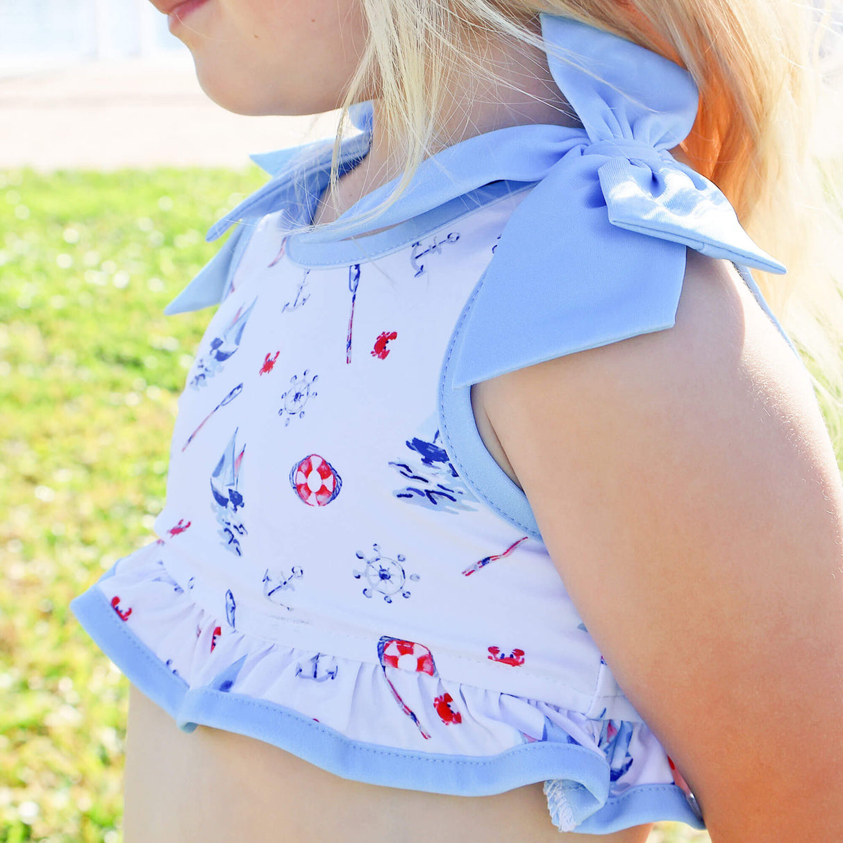 Nautical Two Piece Swimsuit