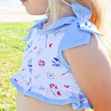 Nautical Two Piece Swimsuit