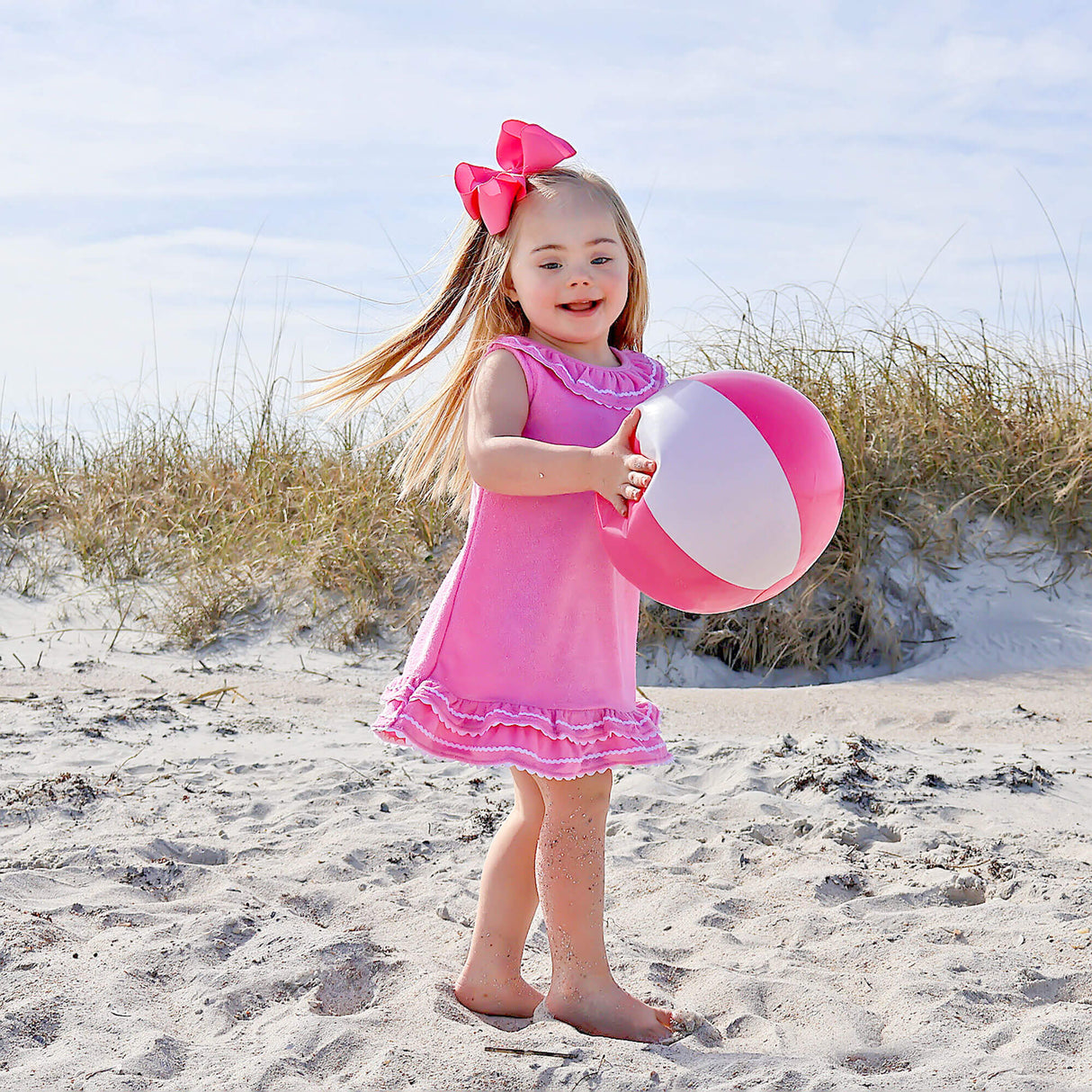 Pink Terry Evie Dress