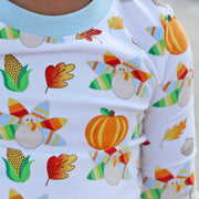 Thanksgiving Feast Print Pajamas