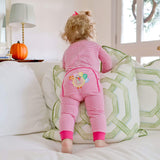 Cute Turkey Pink Stripe Zip Sleeper