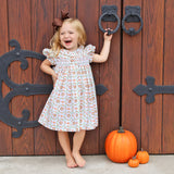 Wild Turkey Smocked Beth Dress
