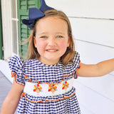 Sweet Turkey Navy Gingham Smocked Dress