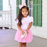 Little Ballerina White Ruffle Top