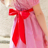 Red Gingham Sash Bloomer Set