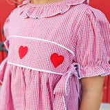 Heart Trio Red Gingham Avery Dress