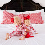 Heart Damask Print Zip Sleeper