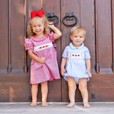 Enchanted Valentine Red Smocked Beverly Dress