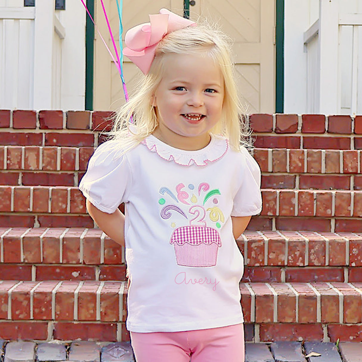 Second Birthday Cupcake Ruffle Top