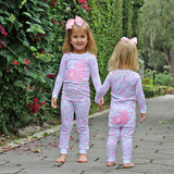 Sweet Floral Pink Bunny Pajamas