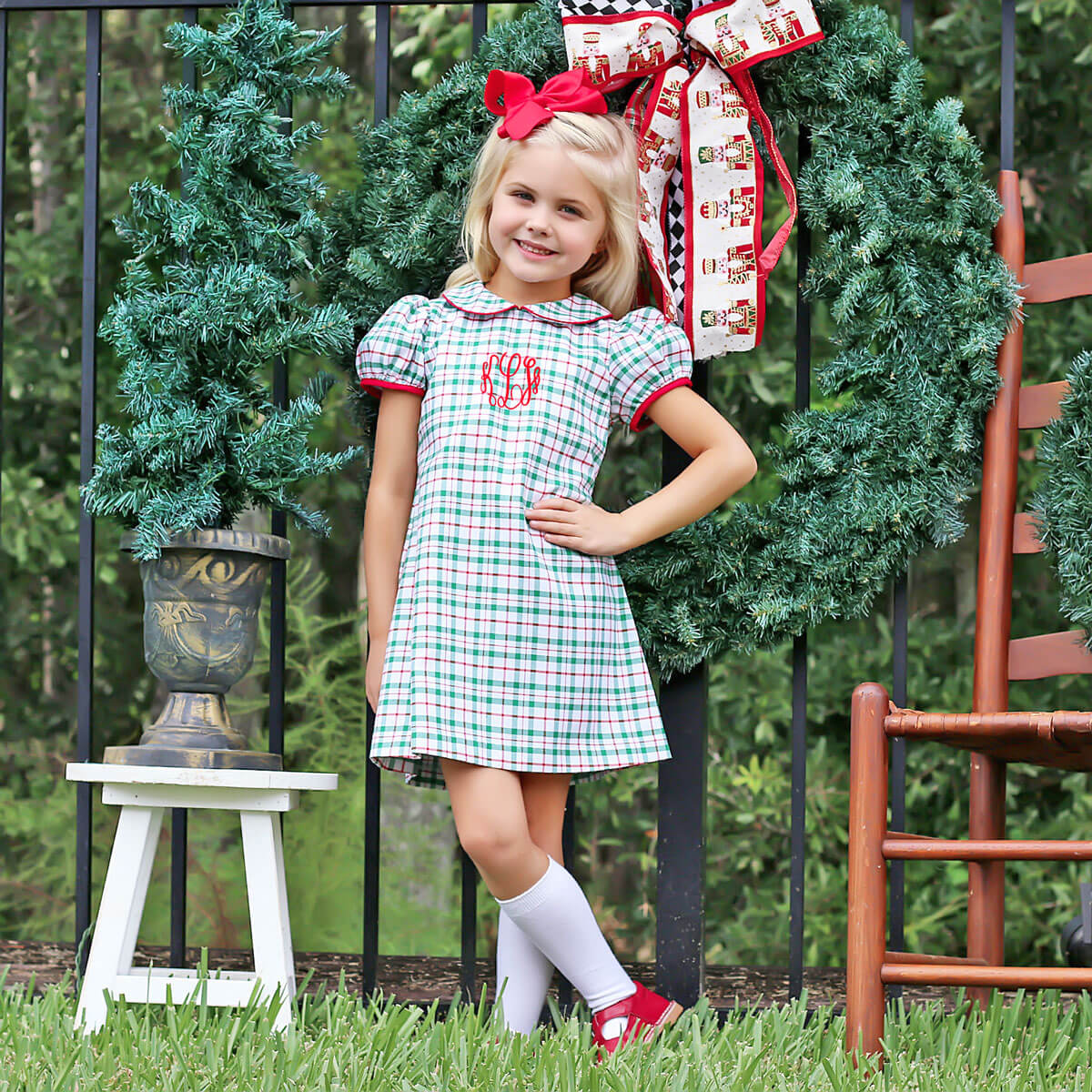 white christmas dresses Windsor Plaid Sally Dress – Classic Whimsy