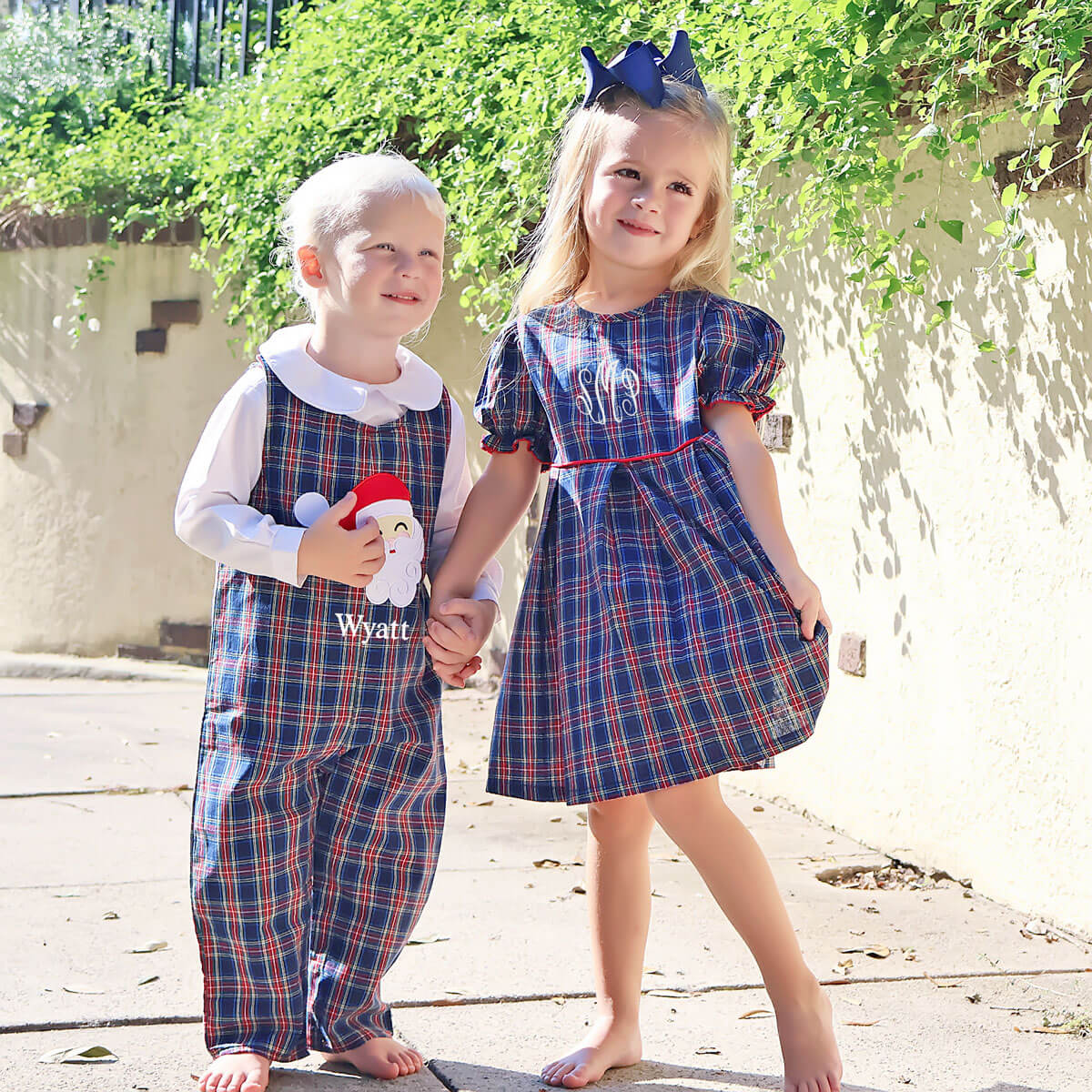 Royal Plaid Chloe Dress