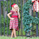 Manchester Plaid Red Sash Dress